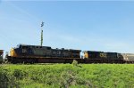 CSX 516 & 5313 will lead train L619-20 southbound after building their train